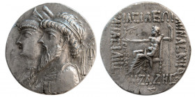 KINGS of ELYMAIS. Kamnaskires II/III and Anzaze. AR Tetradrachm.