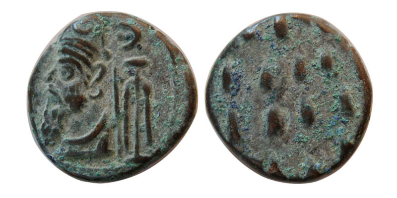 KINGS of ELYMAIS. Phraates. Early-mid 2nd century AD. Æ Drachm (3.60 gm; 15 mm)....