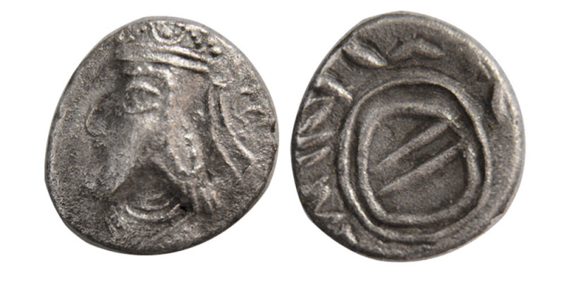 KINGS of PERSIS. Uncertain King II. 1st century AD. AR Diobol (1.22 gm; 12 mm). ...