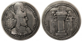 SASANIAN KINGS. Shapur I. AD. 240-272. AR Drachm.