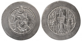 SASANIAN KINGS. Yazdgard II. AD. 438-457. Silver Drachm. AI (Airan-Susa) mint.