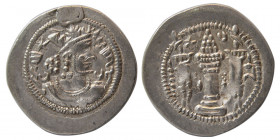 SASANIAN KINGS. Kavad I, 1st reign. AR Drachm. GO or GW (Gorgan or Qom) mint.