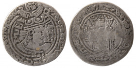 TURCO-HEPHTALITE, Nezak Huns Kingdom of Zabul, Vakhu (Vasu)-Deva. Silver Drachm.