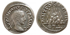 CAPPADOCIA, Caesarea. Gordian III. 238-244 AD. AR Drachm.  Year 4.