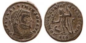ROMAN EMPIRE. Licinius I. 308-324 AD. Reduced Follis. Siscia.