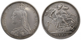 GREAT BRITAIN. Queen Victoria. 1889. Silver Crown.