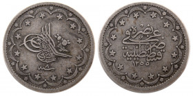 TURKEY. 20 Kurus, dated 1846 ( 1255 AH, Year 8).
