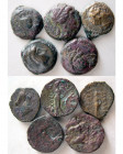 Group Lot of 5 Seleukid Bronze coins.