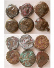 Group Lot of 6 Seleukid Bronze coins.