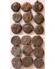 Group Lot of 9 Seleukid Bronze coins.