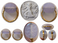 ANCIENT GREEK. Amethyst Seal Ring. Circa 500-300 BC.