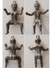 ROMAN EMPIRE, Ca. 100 BC. - 100 AD. Pair of Silver Figurine Pendents.