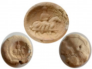 SASANIAN EMPIRE CLAY SEALS; Spahbed Bullae.