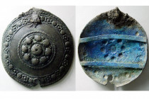LATE BYZANTINE, Ca. 10th.-11th. Century AD. Bronze Pendent.