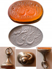 ISLAMIC ANTIQUE SEALS. Agate Seal with original Bezel.