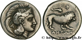 LUCANIA - VELIA
Type : Nomos, statère ou didrachme 
Date : c. 305/304-293/290 AC. 
Mint name / Town : Lucanie, Vélia 
Metal : silver 
Diameter : 20  m...