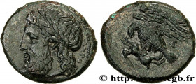 SICILY - AKRAGAS
Type : Hemilitron 
Date : c. 338-317 AC. 
Mint name / Town : Agrigente, Sicile 
Metal : copper 
Diameter : 18  mm
Orientation dies : ...