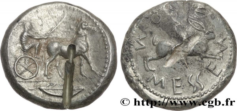 SICILY - MESSANA
Type : Tétradrachme 
Date : c. 480-461 AC. 
Mint name / Town : ...