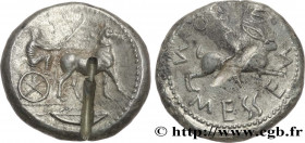 SICILY - MESSANA
Type : Tétradrachme 
Date : c. 480-461 AC. 
Mint name / Town : Sicile, Messine 
Metal : silver 
Diameter : 25,5  mm
Orientation dies ...