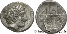MACEDONIA - CHALCIDIAN LEAGUE - OLYNTHUS
Type : Tetrobole 
Date : 420-392 AC. 
Mint name / Town : Olynthe, Macédoine 
Metal : silver 
Diameter : 14,5 ...
