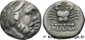 CARIA - ISLANDS OF CARIA - COS
Type : Drachme 
Date : c. 337-330 AC. 
Mint name / Town : Cos 
Metal : silver 
Diameter : 13,5  mm
Orientation dies : 1...