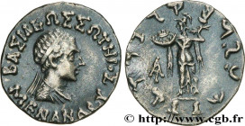 BACTRIA - BACTRIAN KINGDOM - MENANDER I SOTER
Type : Drachme bilingue 
Date : c. 160-155 AC. 
Mint name / Town : Atelier incertain 
Metal : silver 
Di...