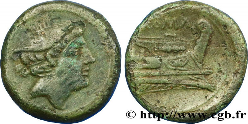 ROMAN REPUBLIC - ANONYMOUS
Type : Semuncia 
Date : c. 215-212 AC. 
Mint name / T...