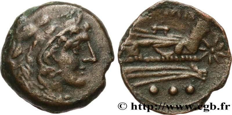 ROMAN REPUBLIC - ANONYMOUS
Type : Quadrans anonyme frappé 
Date : c. 169-157 AC....
