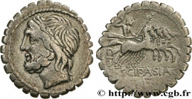 CORNELIA
Type : Denier serratus 
Date : 106 AC.  
Mint name / Town : Rome 
Metal : silver 
Millesimal fineness : 950  ‰
Diameter : 19  mm
Orientation ...