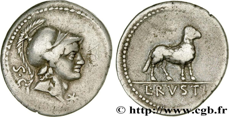 RUSTIA
Type : Denier 
Date : 76 AC. 
Mint name / Town : Rome 
Metal : silver 
Mi...