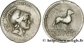 RUSTIA
Type : Denier 
Date : 76 AC. 
Mint name / Town : Rome 
Metal : silver 
Millesimal fineness : 950  ‰
Diameter : 19,5  mm
Orientation dies : 4  h...