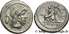 NONIA
Type : Denier 
Date : 59 AC. 
Mint name / Town : Rome 
Metal : silver 
Millesimal fineness : 950  ‰
Diameter : 19  mm
Orientation dies : 4  h.
W...