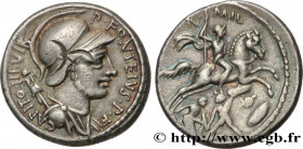 FONTEIA
Type : Denier 
Date : 55 AC. 
Mint name / Town : Rome 
Metal : silver 
Millesimal fineness : 950  ‰
Diameter : 17,5  mm
Orientation dies : 6  ...