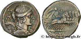 CARISIA
Type : Denier 
Date : 46 AC. 
Mint name / Town : Rome 
Metal : silver 
Millesimal fineness : 950  ‰
Diameter : 17,5  mm
Orientation dies : 1  ...