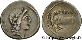 LOLLIA
Type : Denier 
Date : 45 AC. 
Mint name / Town : Rome 
Metal : silver 
Millesimal fineness : 950  ‰
Diameter : 19  mm
Orientation dies : 9  h.
...