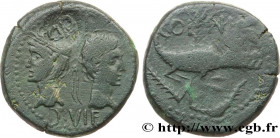 AUGUSTUS and AGRIPPA
Type : Dupondius 
Date : c. 20-14 AC. 
Mint name / Town : Nîmes, Gaule 
Metal : copper 
Diameter : 27,5  mm
Orientation dies : 11...