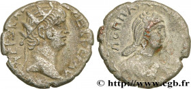 NERO and POPPAEA
Type : Tétradrachme 
Date : an 11 
Mint name / Town : Alexandrie, Égypte 
Metal : billon 
Millesimal fineness : 150  ‰
Diameter : 24 ...