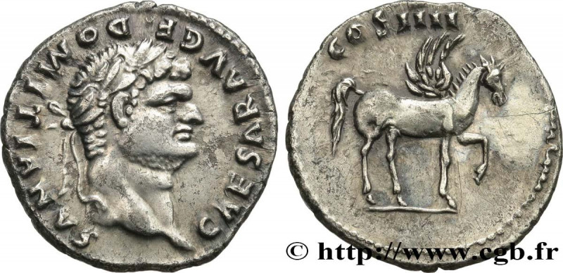 DOMITIANUS
Type : Denier 
Date : 76  
Mint name / Town : Rome 
Metal : silver 
M...