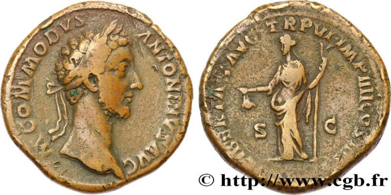 COMMODUS
Type : Sesterce 
Date : 181 
Mint name / Town : Rome 
Metal : copper 
D...