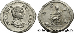 JULIA DOMNA
Type : Denier 
Date : 215 
Mint name / Town : Rome 
Metal : silver 
Millesimal fineness : 500  ‰
Diameter : 19  mm
Orientation dies : 12  ...