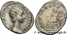 ORBIANA
Type : Denier 
Date : 225 
Mint name / Town : Rome 
Metal : silver 
Millesimal fineness : 500  ‰
Diameter : 19  mm
Orientation dies : 1  h.
We...