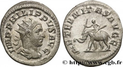 PHILIPPUS
Type : Antoninien 
Date : 249 
Mint name / Town : Rome 
Metal : billon 
Millesimal fineness : 450  ‰
Diameter : 23,5  mm
Orientation dies : ...
