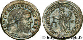 CONSTANTIUS I
Type : Follis ou nummus 
Date : 301 
Mint name / Town : Aquilée 
Metal : copper 
Millesimal fineness : 30  ‰
Diameter : 28  mm
Orientati...