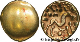 AMBIANI (Area of Amiens)
Type : Statère d'or uniface 
Date : c. 60-50 AC. 
Mint name / Town : Amiens (80) 
Metal : gold 
Diameter : 19  mm
Weight : 5,...