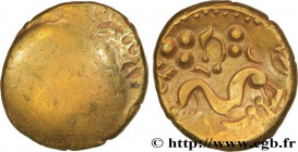 AMBIANI (Area of Amiens)
Type : Statère d'or uniface 
Date : c. 60-50 AC. 
Mint name / Town : Amiens (80) 
Metal : gold 
Diameter : 16,5  mm
Weight : ...