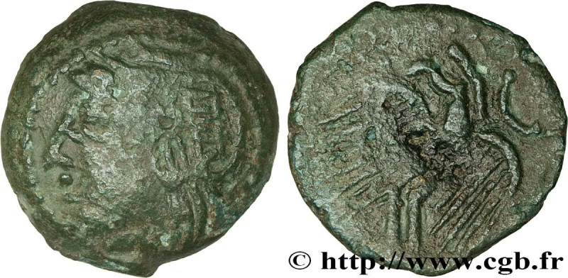 GALLIA - CARNUTES (Beauce area)
Type : Bronze lourd à l’aigle et au croissant 
D...