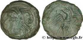 GALLIA - CARNUTES (Beauce area)
Type : Bronze lourd à l’aigle et au croissant 
Date : c. 52 AC. 
Mint name / Town : Chartres (28) 
Metal : bronze 
Dia...