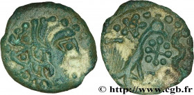 GALLIA - CARNUTES (Beauce area)
Type : Bronze “aux oiseaux et au serpent” 
Date : Ier siècle avant J.-C. 
Mint name / Town : Chartres (28) 
Metal : br...