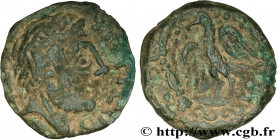 GALLIA - CARNUTES (Beauce area)
Type : Bronze PIXTILOS classe VIII à l’oiseau dans le temple 
Date : c. 40-30 AC. 
Mint name / Town : Chartres (28) 
M...