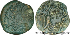 GALLIA - CARNUTES (Beauce area)
Type : Bronze “aux oiseaux et au serpent” 
Date : Ier siècle avant J.-C. 
Mint name / Town : Chartres (28) 
Metal : br...